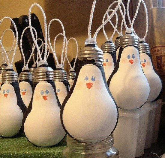 way to upcycle light bulbs into christmas ornaments the light bulb ...