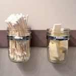 bathroom storage mason jars