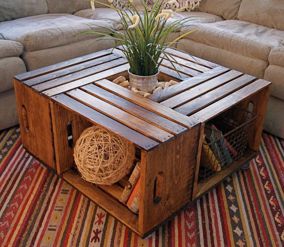 crate coffee table