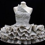 upcycled paper dress