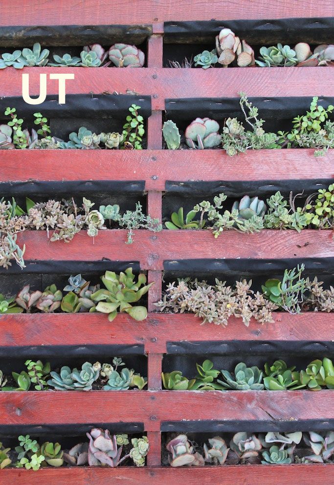 vertical pallet planter