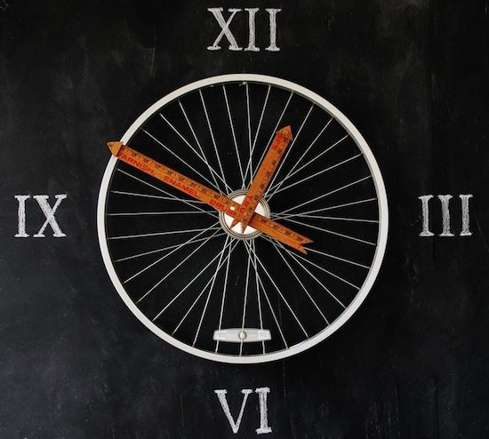 bicycle wheel clock