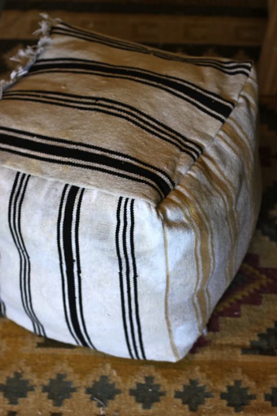 upcycled ottoman