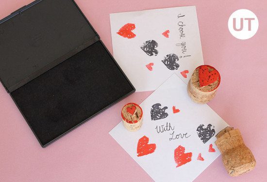 diy heart stamps