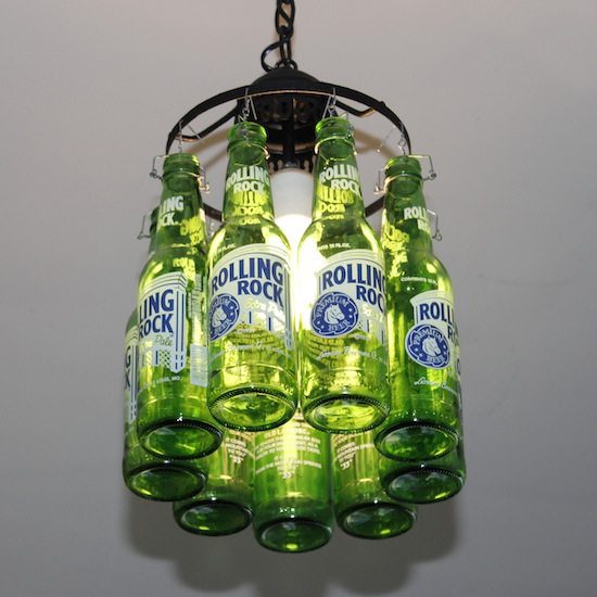 Beer Bottle Lamp Upcycle That, Diy Beer Bottle Chandelier Lights