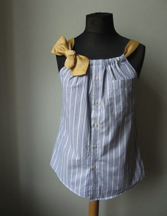 upcycled dress shirt