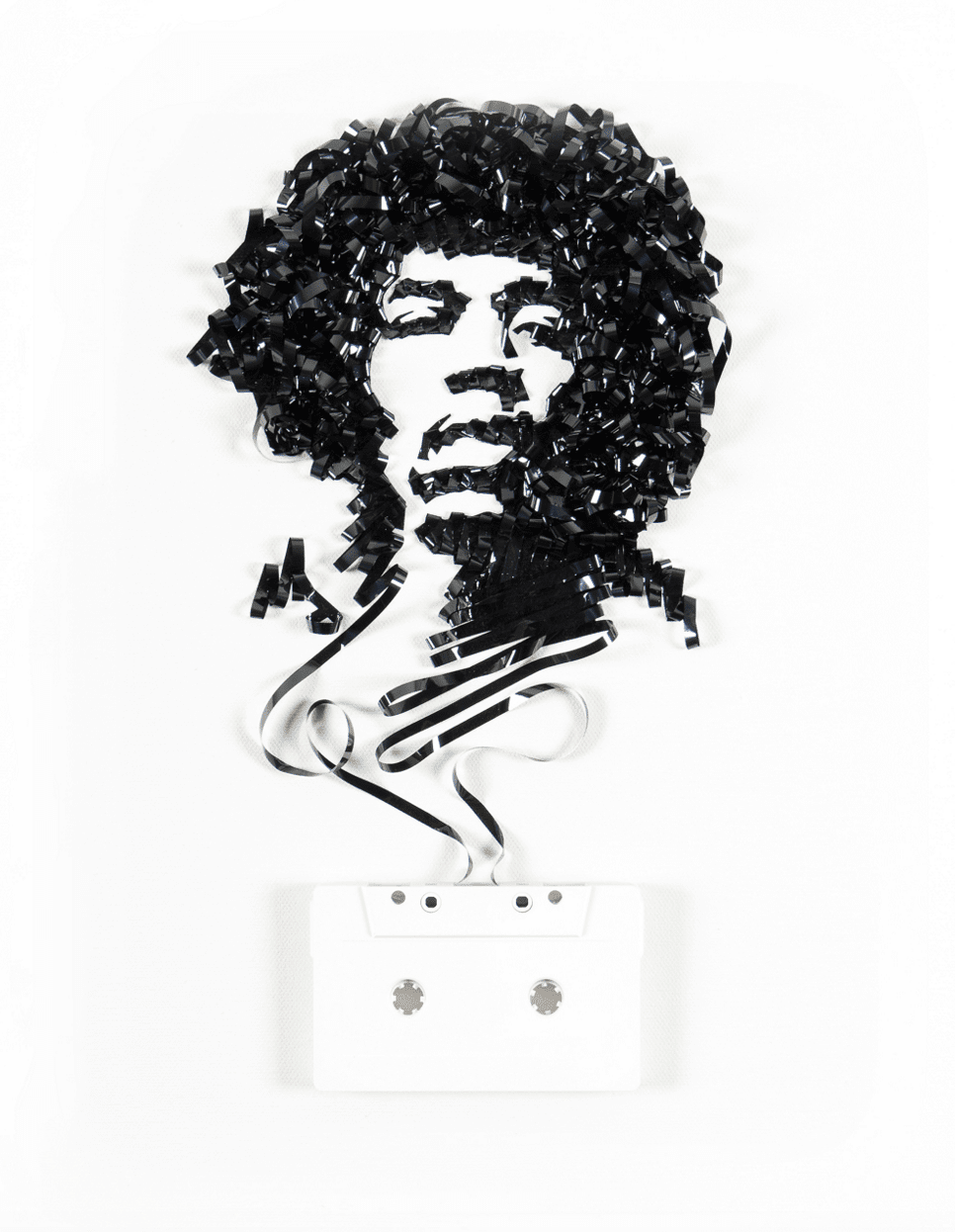 Cassette Tape Art - Jimi Hendrix