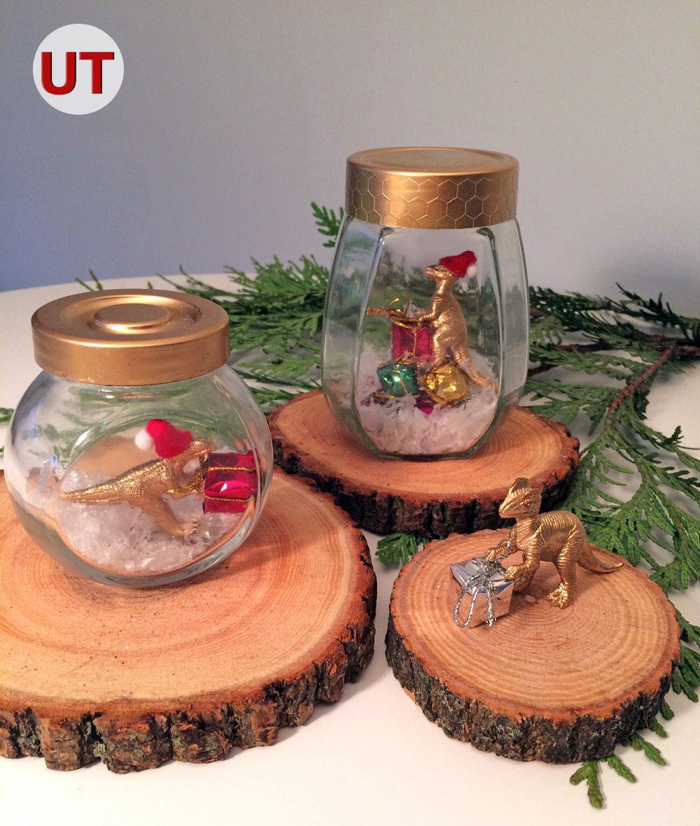Dinosaur Snow Globes | Upcycle That