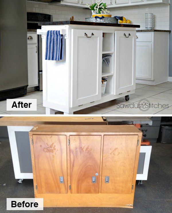 Diy Kitchen Island Made From A 5, How To Make A Kitchen Island With Wheels