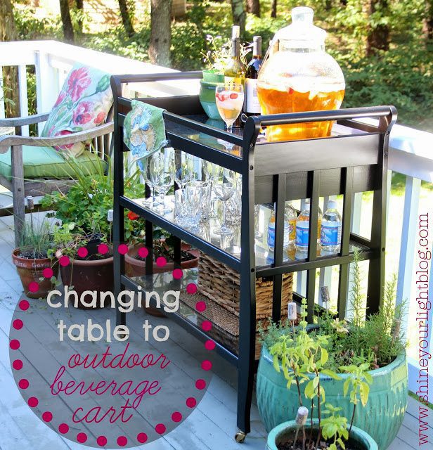 Changing Table Turned Bar Cart