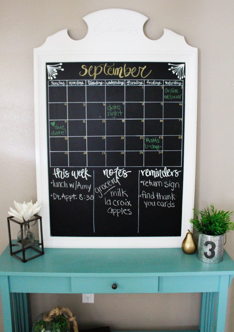 DIY Calendar - Thrift Store Calendar