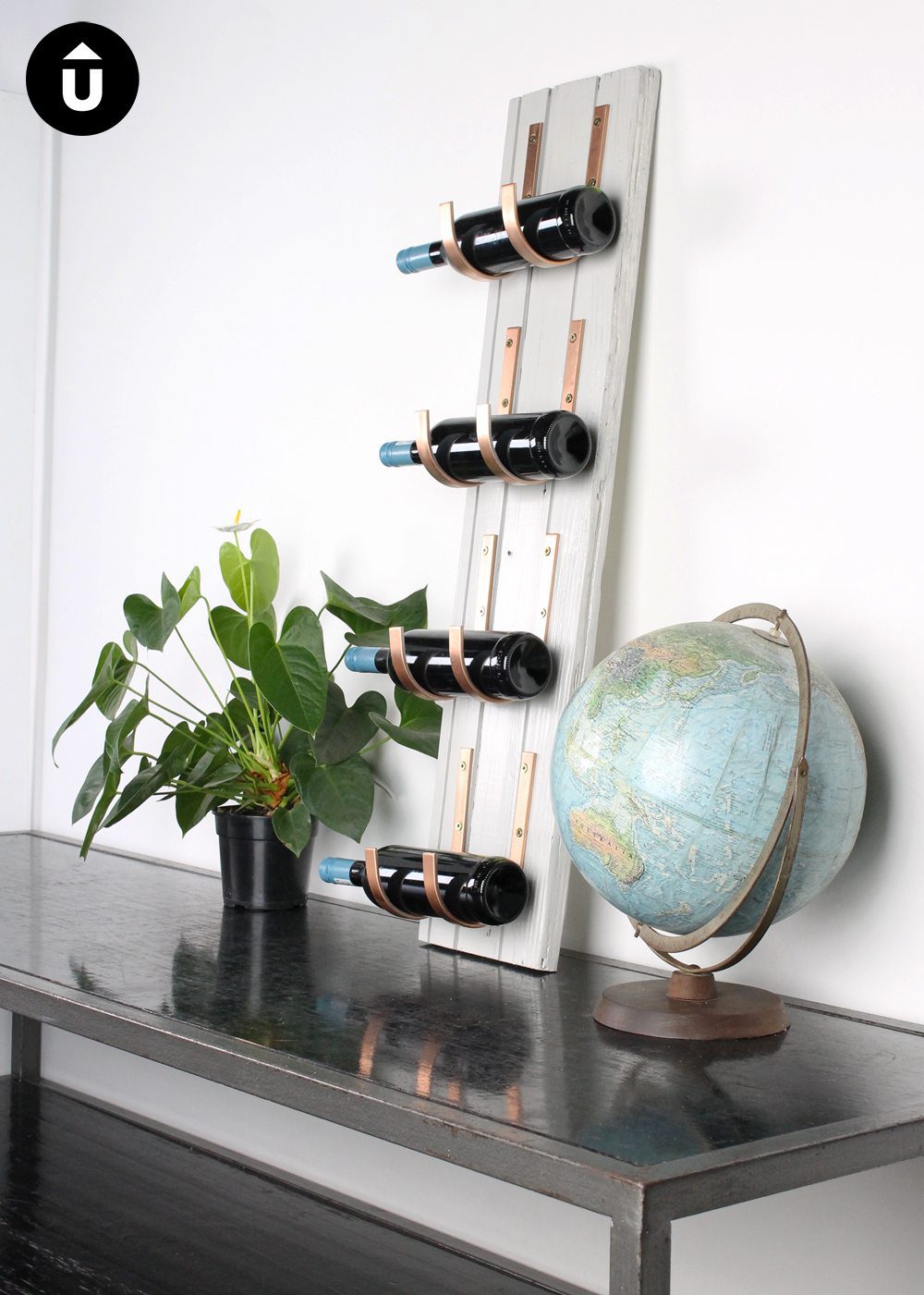 DIY wine rack
