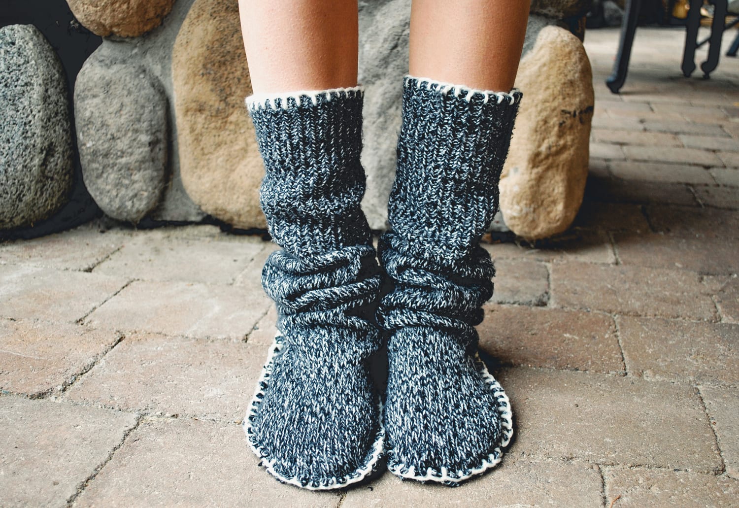 Sweater Slipper Boots