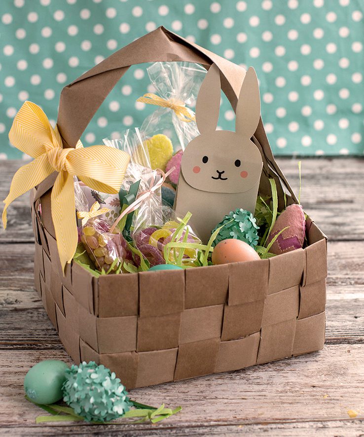 Brown Paper Easter Basket