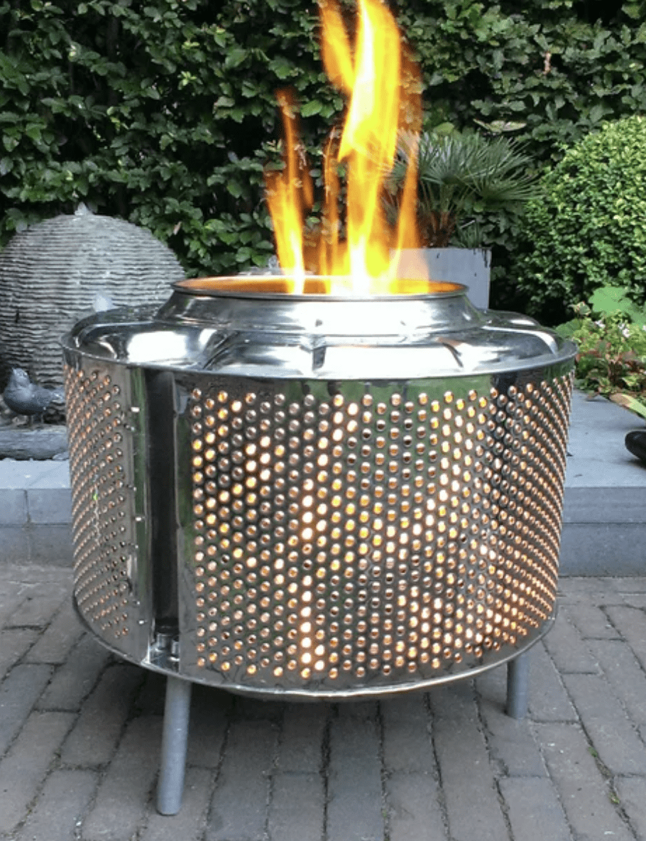 drum fire pit - upcycle old appliances!