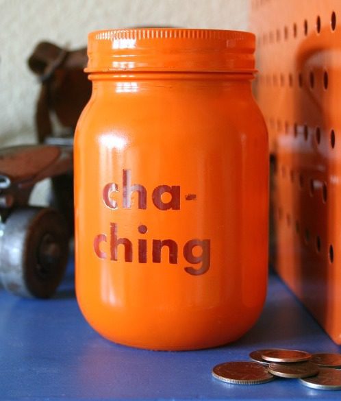 upcycled piggy bank